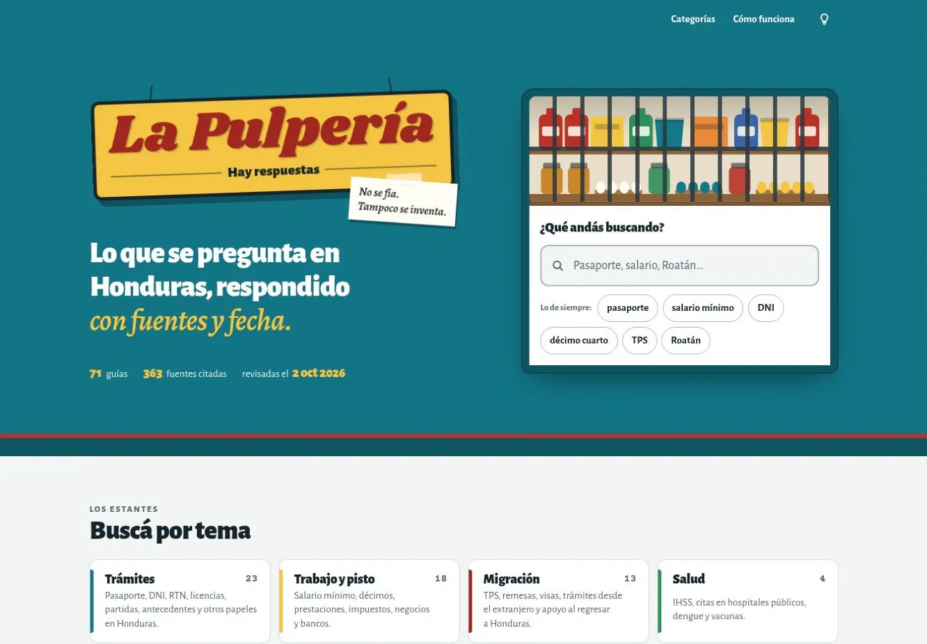 Portada de La Pulpería